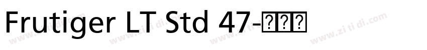 Frutiger LT Std 47字体转换